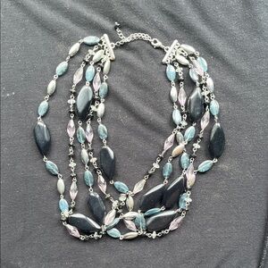 Elegant Multi-Strand Beaded Necklace